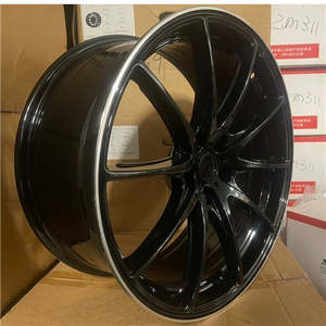 19 Inch Wheels: 19x8.5 Alloy Wheels 5x112 ET38 Black Machine Lip – Set of 4