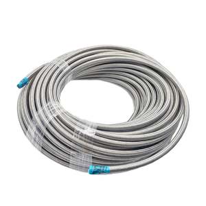 Hose: 200 Series -8AN PTFE Hose - Stainless Steel Braid