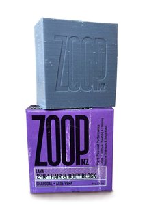 Products: Hair and Body Glamping Luxury Bar - Lava - 80g + any 2 of our Body Wash bars and get a free Zoop Soap Tin (valued at $24.99) - ZOOP - Skincredible Sunscreen