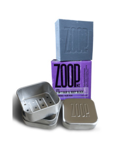 Lava Shampoo and Body Glamping Luxury Bar and ZOOP Soap Tin - ZOOP - Skincredible Sunscreen