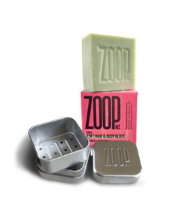 Coral Shampoo and Body Glamping Luxury Bar and ZOOP Soap Tin - ZOOP - Skincredible Sunscreen