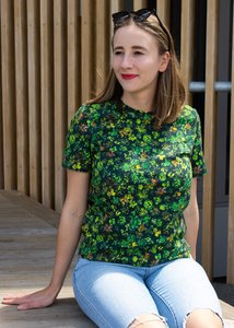 Products: Tops & Sweatshirts Watercolour Rainforest Cotton Tee - Zoozies