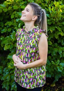 Tops & Sweatshirts Silk Sleeveless Top - Lupins - Zoozies