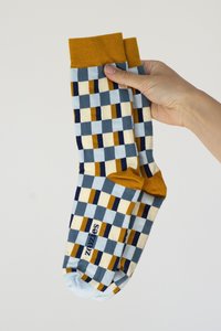 Products: Accessories Men's Plaid Cotton Socks - Zoozies