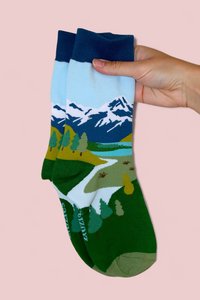 Socks Mount Cook Cotton Socks - Women's & Men's - Zoozies