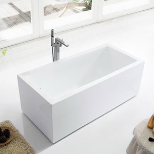 Products: Rectangular Bath - White (1700mm) - M722W - Z.R.J Bathroom & Kitchen