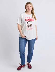 Tops: ELM Amore Cerise Tee Marshmellow