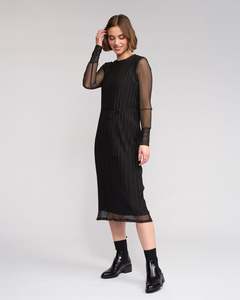Knewe Fredy Mesh Dress Black