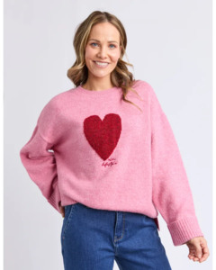 Whats New: ELM Intarsia Heart Knit Quartz Pink