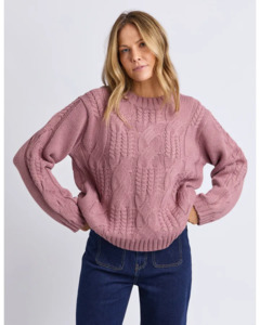 Whats New: Foxwood Josie Crew Knit Dusty Rose