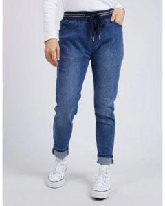 Denim: ELM MELODY DENIM JOGGER | Dusty Blue