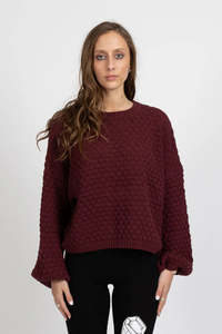 Federation: Federation Honeycomb Knit | Merlot