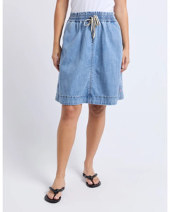Summer Sale: Elm PAISLEY DENIM SKIRT
