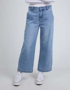 Denim: ELM Izzy Wide Leg Jean | Light Blue