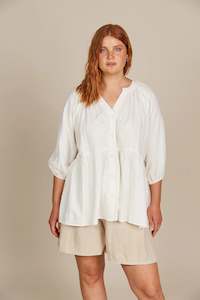 Isle Of Mine: ISLE OF MINE Amelie Button Top - Lotus