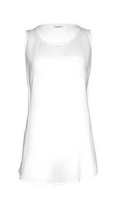 Lemon Tree: Lemon Tree Sheer Singlet White