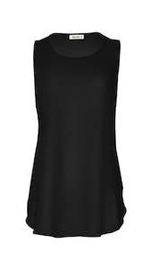 Lemon Tree: Lemon Tree Sheer Singlet Black