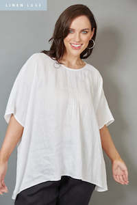 Eb & Ive Diaz Linen Top - Blanc