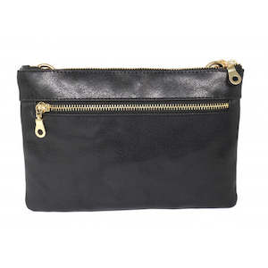 BARON LUISA - ITALIAN LEATHER TWIN ZIP BAG
