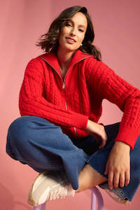 Haven Cadiz Zip Jumper - Chilli