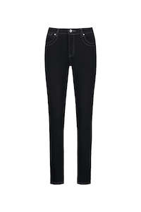 Denim: Vassalli Slim leg jean | Black Denim