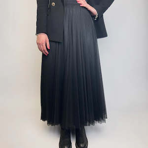 Minx Swan Lake Tulle Skirt Black - Long