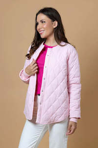 Augustine Charlo By Kelly Coe: Charlo Stevie Quilted Jacket | Pink