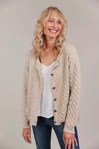 eb&ive Naviva Cardigan | Oat