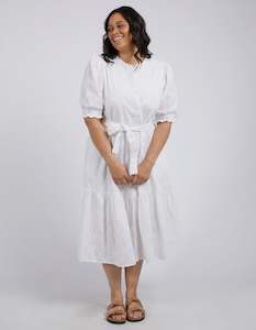 Elm OTTILIE BRODERIE DRESS | White