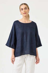 Eb & Ive Studio Relaxed Top | Navy