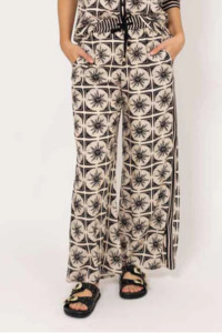 Pants Leggings: Charlo Ashley Pant Black Beige