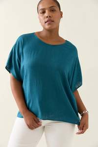 ISLE OF MINE Ingrid Relaxed Top - Baltic