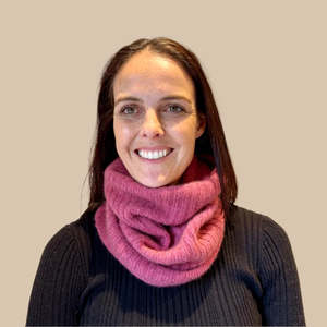 NOBLE WILDE RIB NECK WARMER | ROSAY PINK