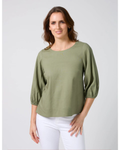 Stella Gemma: Stella + Gemma Ursula Blouse - Sage