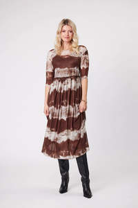 Sale: Lemon Tree Sarai Dress Mocha Clouds