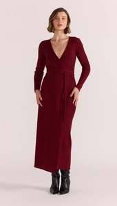 Staple the Label Celeste Knit Wrap Dress