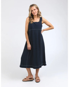 Foxwood: Foxwood Sage Dress | Navy