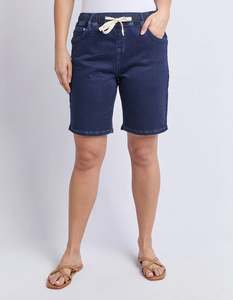 Foxwood: foxwood Gabby Bermuda Short | Dark Indigo