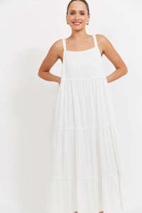 Haven: Haven Haiti Tank Maxi Dress - White