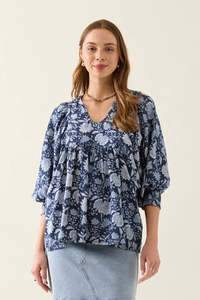 ISLE OF MINE Wilma Top - Navy