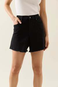 Isle Of Mine: ISLE OF MINE Duke Denim Shorts| Black
