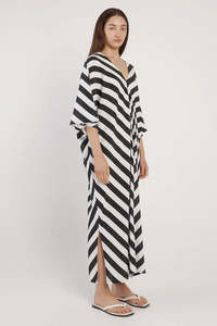 Sale: Fate + Becker Madeira Dress - Liquorice Stripe