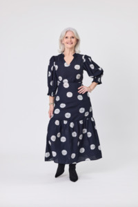 Dresses: Lemon Tree April Dress Black Dot