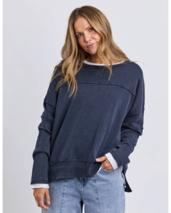 Whats New: Foxwood JAYNE THROW ON KNIT | NAVY