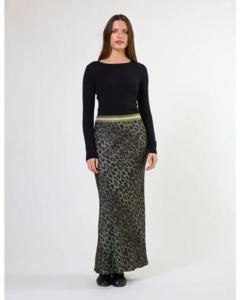Stella + Gemma Bretta Skirt |  Khaki Leopard