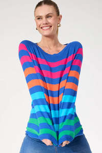 HAVEN STRIPE JUMPER | COBALT