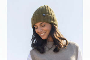 Noble Wilde Possum Merino Rib Beanie | Oyster