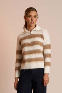 Jumpers Cardis: Neris Zip Jumper | Pearl & Sesame