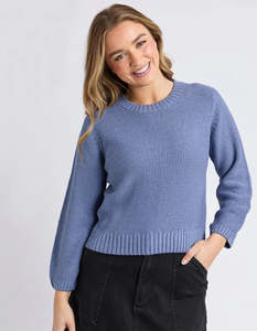 Foxwood: Foxwood Blair Long Sleeve Knit Country Blue
